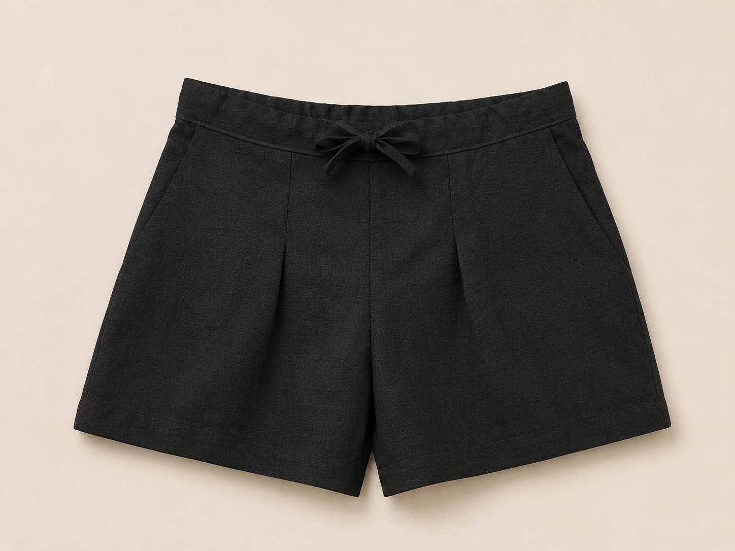 Linen Short Black
