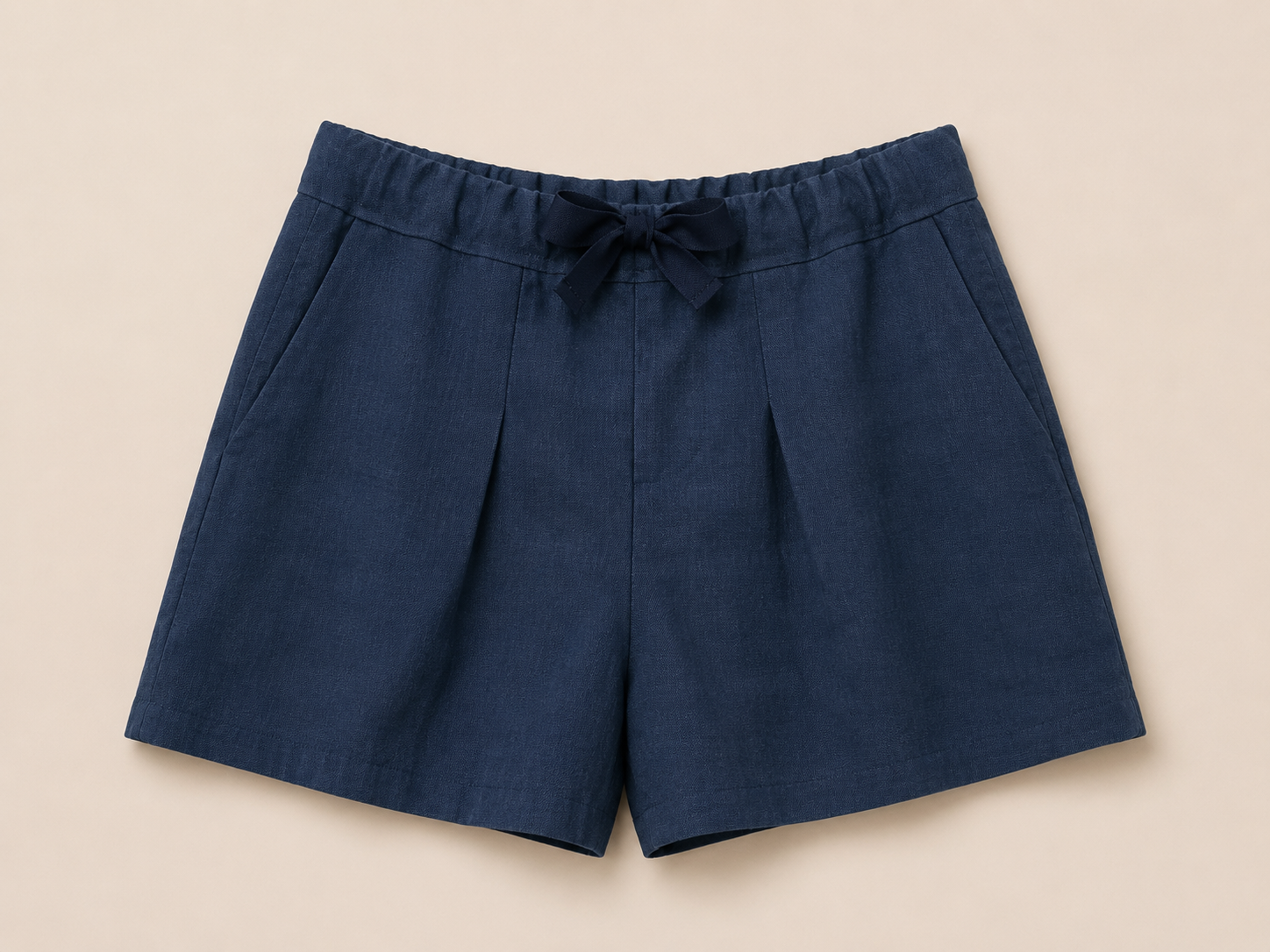Linen Short Navy
