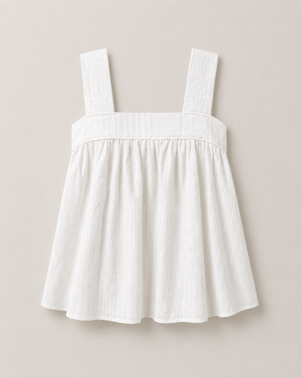 White Babydoll Tank