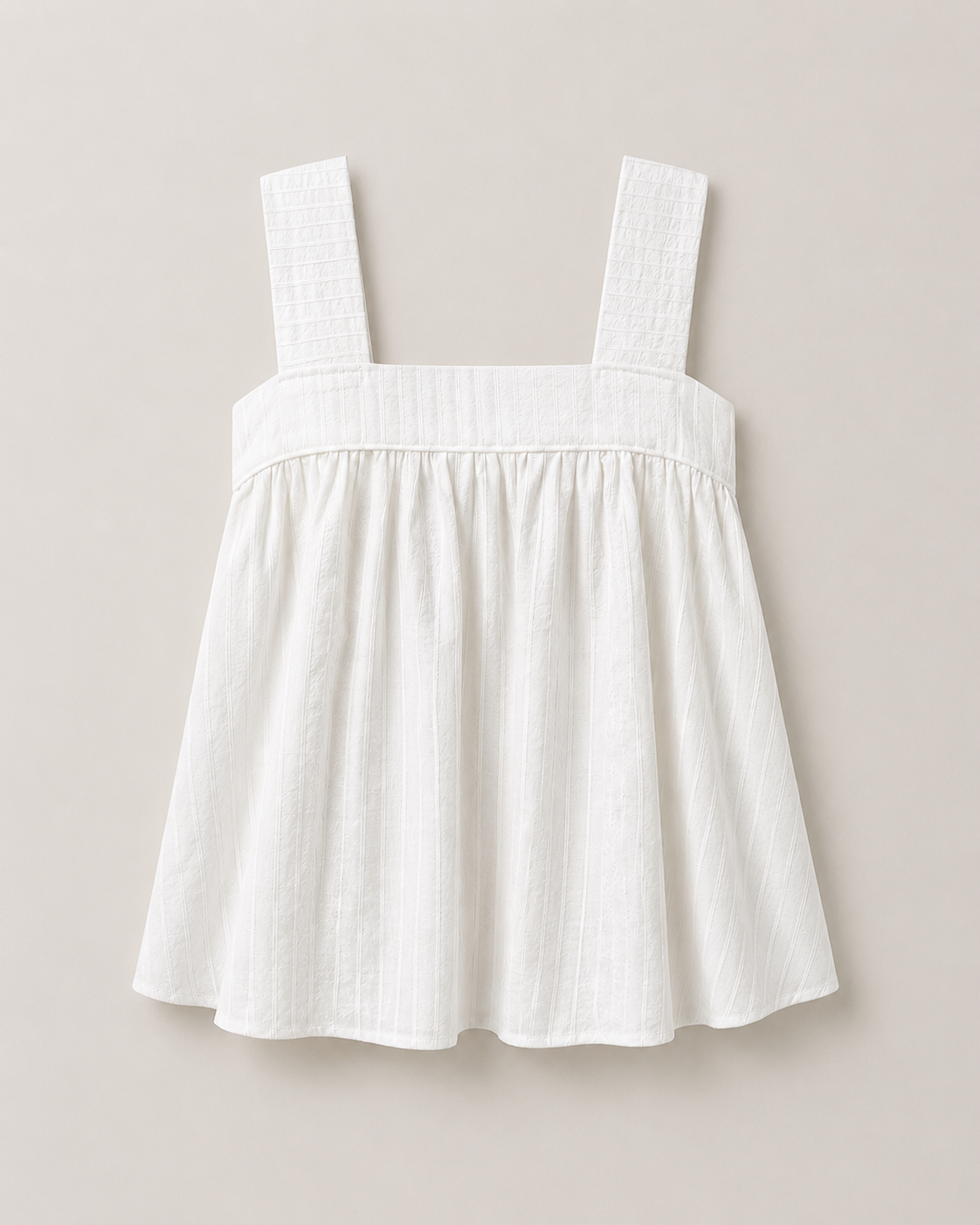 White Babydoll Tank